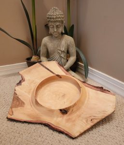 George Jones - Natural Edge Maple Platter
